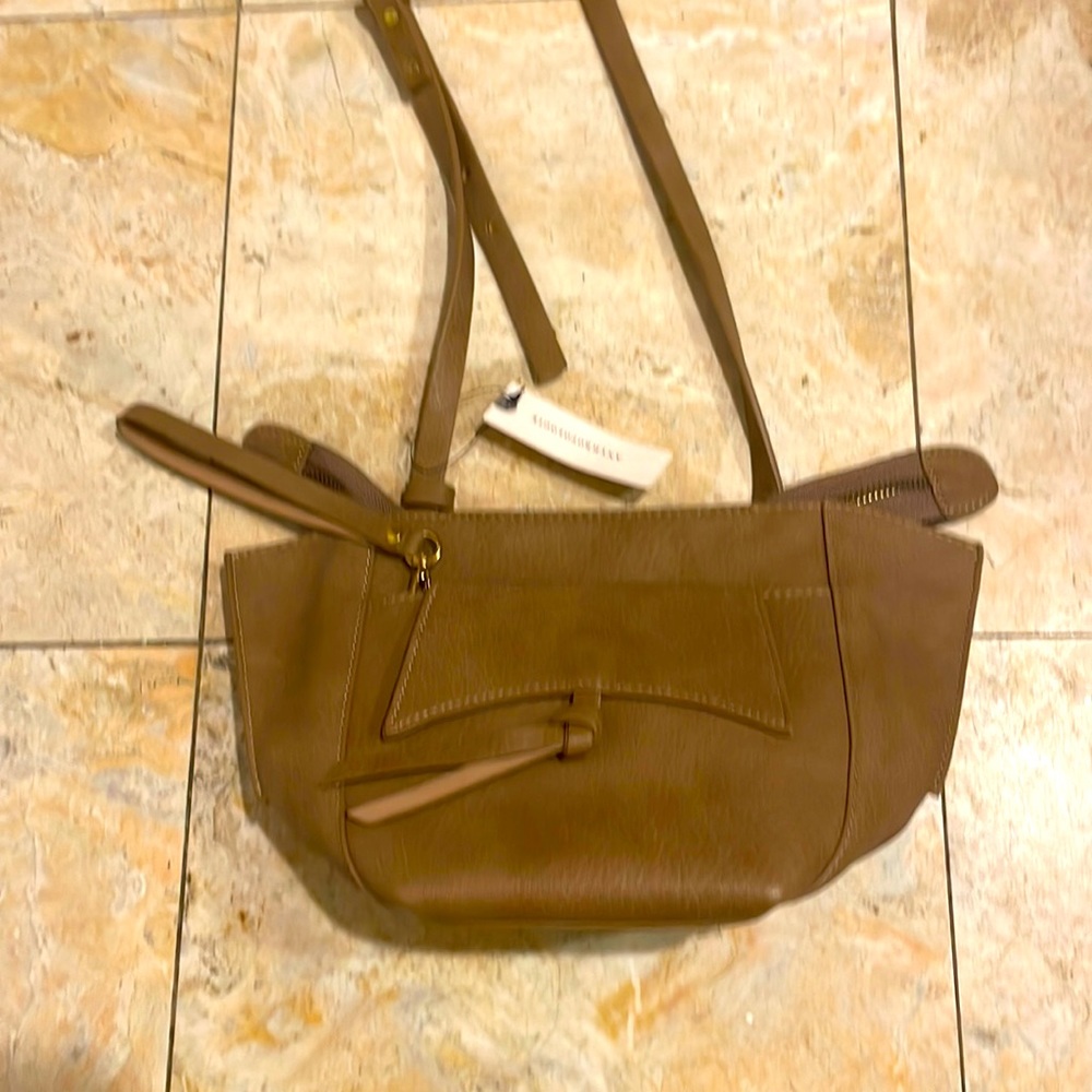 Crossbody bag by Anthropologie tan NWT